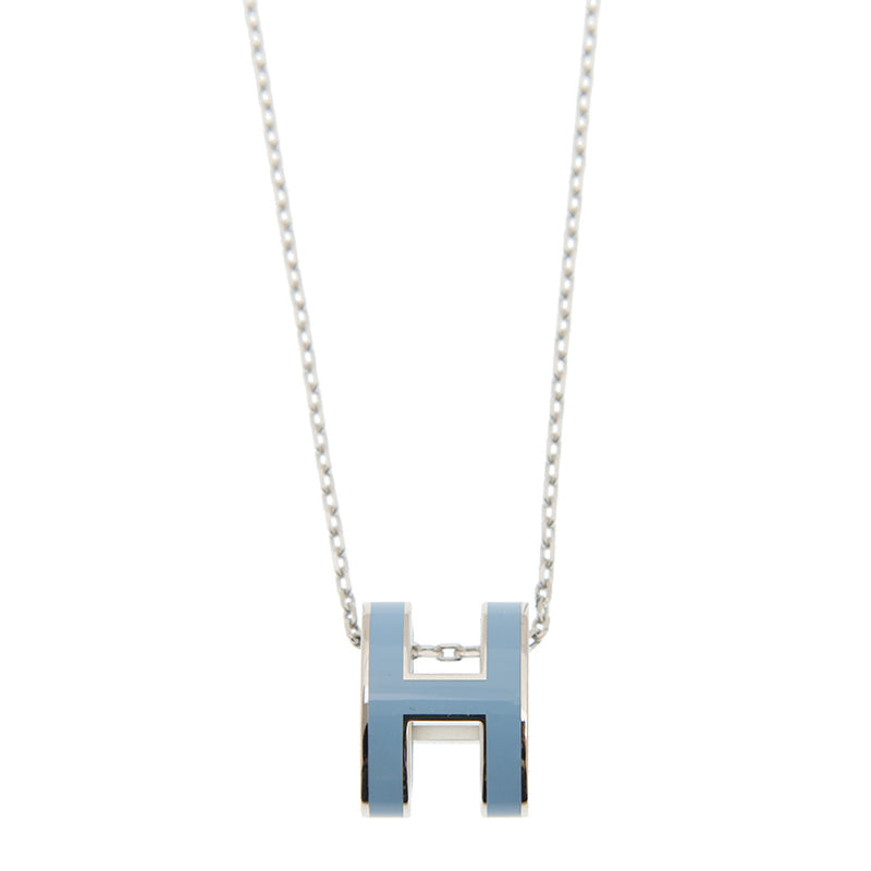 18K Mini Pop Hermes Blue Necklace